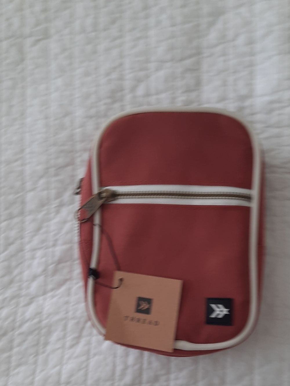 Thread Rust Red Crossbody Bag with Contrast Trim
